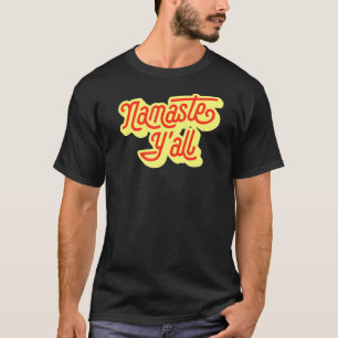 T-shirt Namaste Yall Typographie Yoga Sud 80 ans 6
