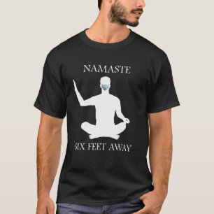 T-shirt Namaste Yoga À 2 Mètres. Méditation Visage M