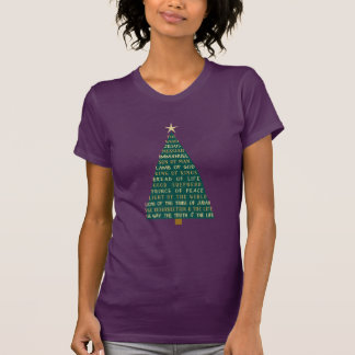 T-shirt Names of Jesus Christmas Tree