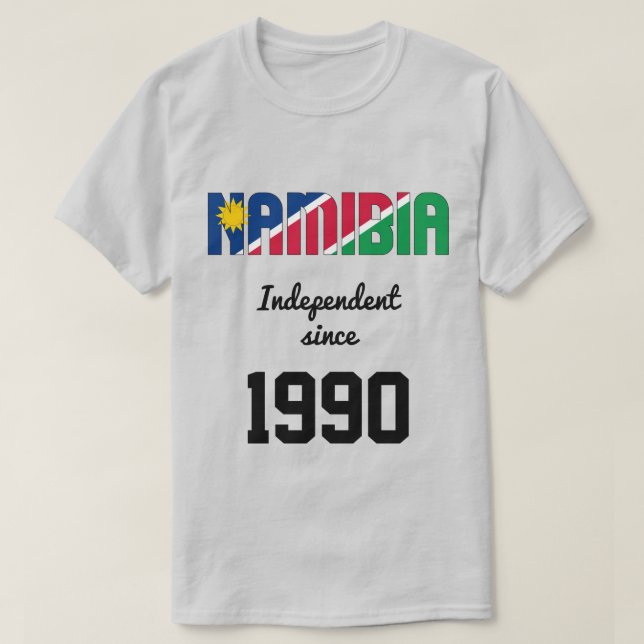 T-shirt Namibie Fête de l'indépendance du drapeau (Design devant)