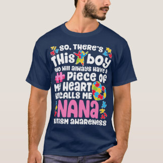 T-shirt Nana Autism pour Hommes Femmes Garçons Filles Enfa