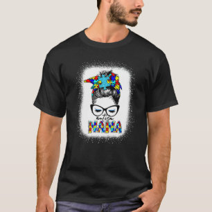 T-shirt Nana Autisme Chignon Méche Puzzle de la sensibili