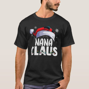 T-shirt Nana Claus Xmas Famille Correspondant Grand-mère F