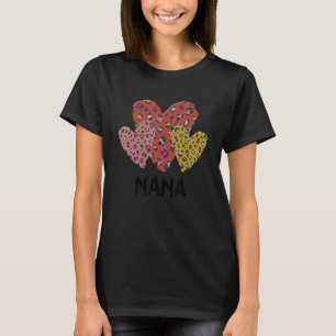 T-shirt Nana Coeurs Leopard Plaid Vlentines Jour Garçons F