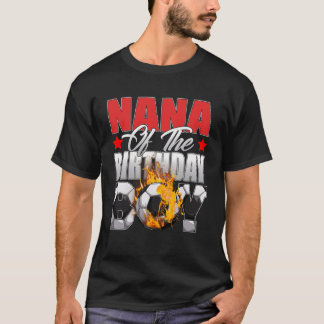 T-shirt Nana De L'Anniversaire Boy Soccer Anniversaire Cél