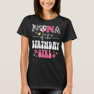 T-shirt Nana De L'Anniversaire Filles Super Floral Vache F