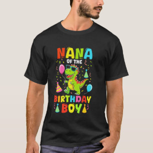 T-shirt Nana du garçon d'anniversaire T Rex RAWR Dinosaure