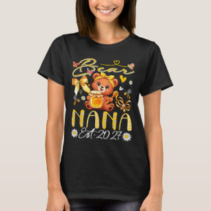 T-shirt Nana Est 2027 Nœud Papillon Floral Fête Des Mères 