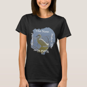 T-shirt Nana Fait De L'Aiguille Blanche Dans Le Monde