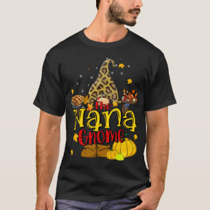 T-shirt Nana gnome Fall Y'all Gnome Citrouille épice Thank