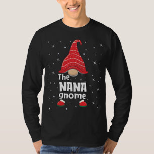 T-shirt Nana Gnome Famille Correspondant Noël Funny Pajama