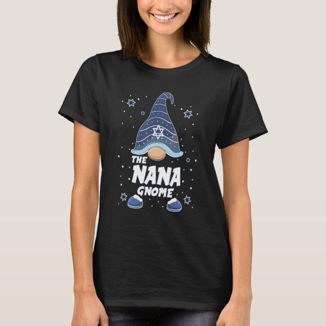 T-shirt Nana Gnome  Hanukkah Family Matching for men women (Devant)