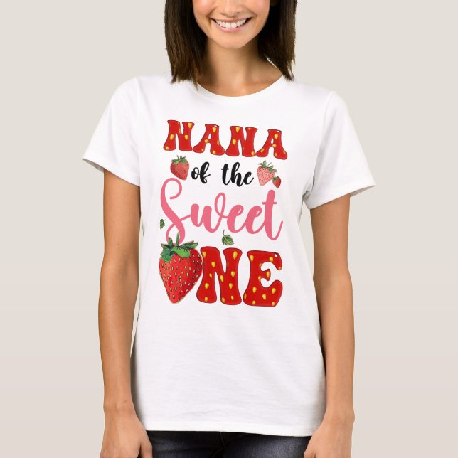 T-shirt Nana Of Sweet One Strawberry Frist 1er anniversair (Devant)