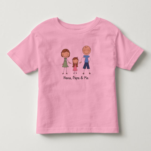 T-shirt Nana Papa and Me (Devant)