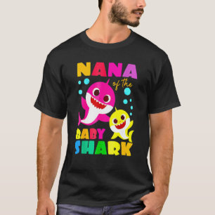 T-shirt Nana Shark Anniversaire Nana Shark Famille Mère Da