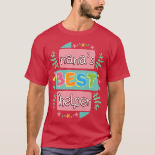 T-shirt Nana's Best Helper Grandchildren Grand-kids Grand-