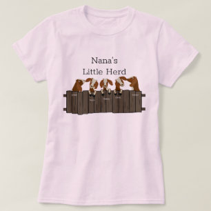 T-shirt Nanas Petit troupeau de chèvres 5 chèvres