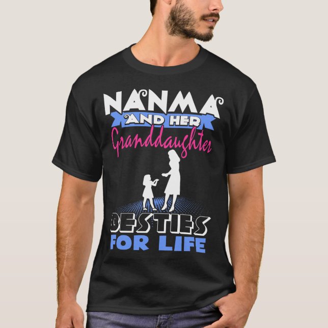 T-shirt Nanma et sa petite-fille Besties pendant la vie (Devant)