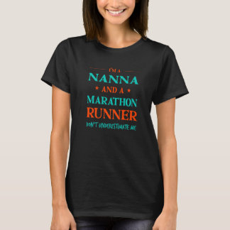 T-shirt Nanna Et Marathon Coureur Humour Sprint