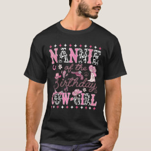 T-shirt Nannie Du Rodéo Rose Fille Vache Anniversaire Nann