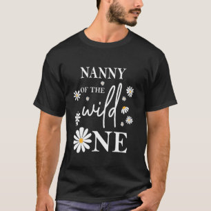 T-shirt Nanny 1er Anniversaire Fleur Fleur Fleur Fleur Far