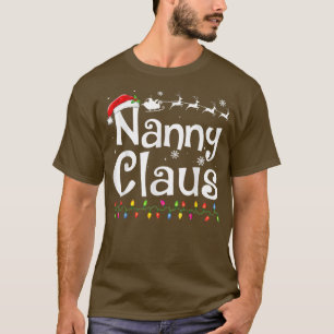 T-shirt Nanny Claus Funny Grand-mère Père Noël Pyjamas Noë