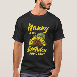 T-shirt Nanny De Fille Anniversaire Tournesol Correspondan