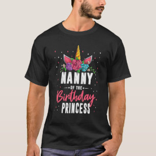 T-shirt Nanny De La Famille D'Anniversaire Princesse Corre