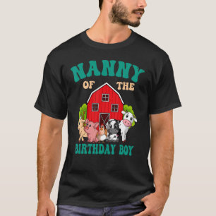 T-shirt Nanny Of The Birthday Boy Animal Anniversaire de f