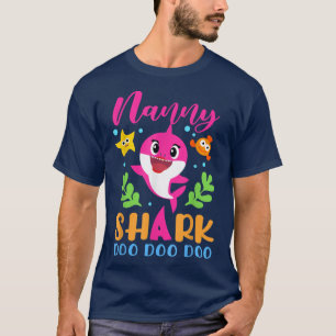 T-shirt Nanny Shark Nanny Shark Lover Fête des mères de fa
