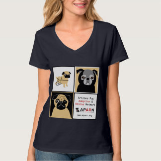 T-shirt nano de V-Cou de Hanes de femmes de