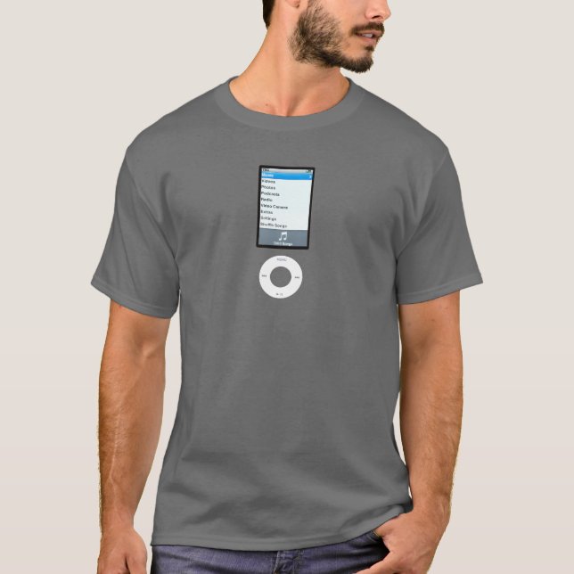 T-shirt Nano iPod - 1000 chansons (Devant)