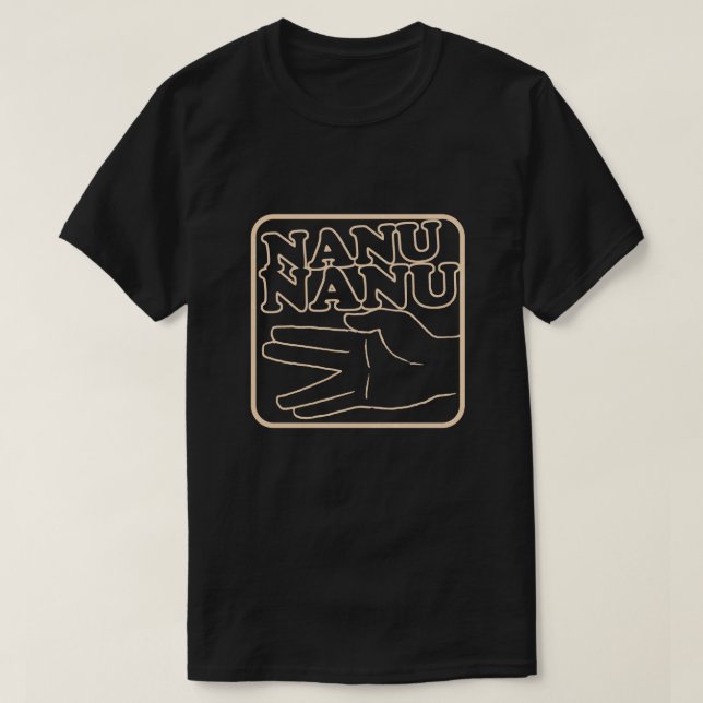T-shirt Nanu Nanu les années 70 Retro Pop Culture Graphism (Design devant)