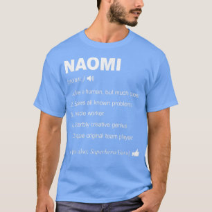 T-shirt Naomi Nom Définition Signifiant Famille Amusante