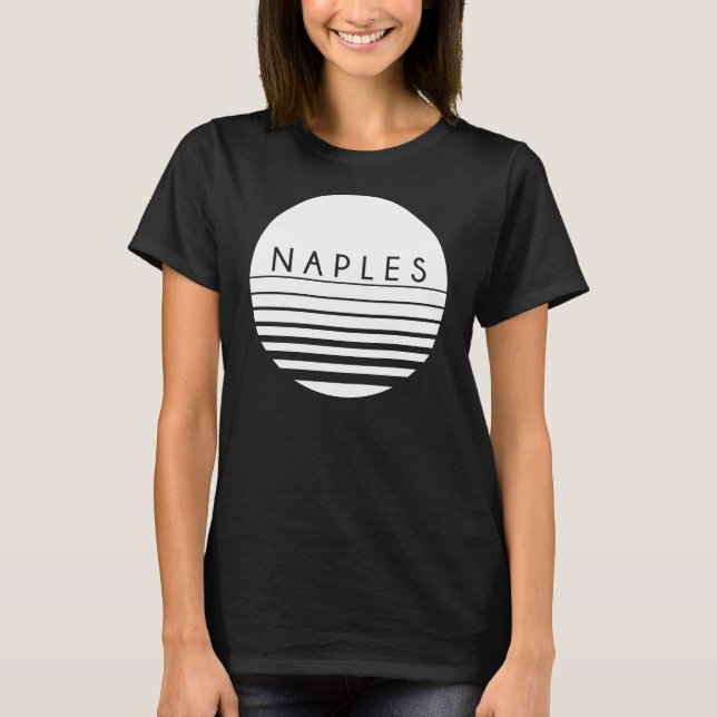T-shirt Naples, coucher de soleil de Floride (Devant)