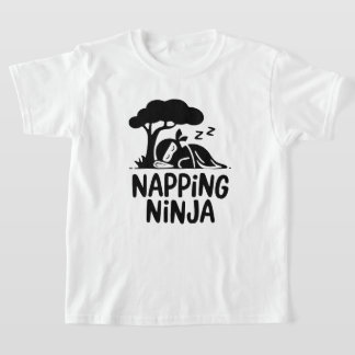 T-shirt Napping Ninja - Ninja Sleepy mignonne Art Drôle Sl