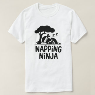 T-shirt Napping Ninja - Ninja Sleepy mignonne Art Drôle Sl