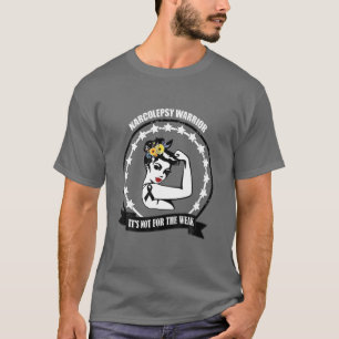 T-shirt Narcolepsy Guerrier Sensibilisation Black Ribbon S