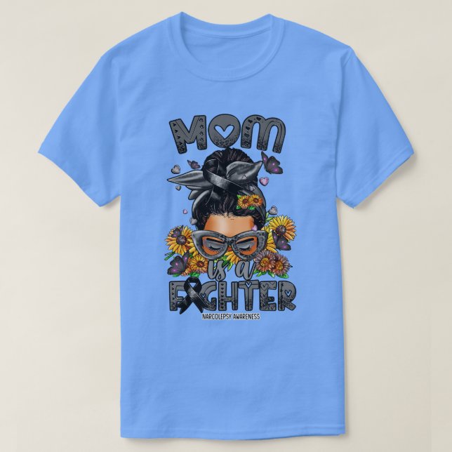T-shirt Narcolepsy Sensibilisation Maman combattant désord (Design devant)