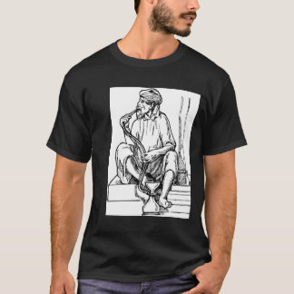 T-shirt Narguilé de tabagisme d'homme
