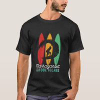 Narragansett Rhode Island Beach Retro Surf