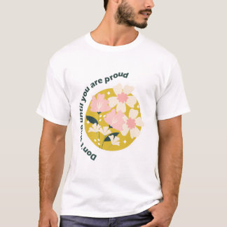 T-shirt N'arrêtez pas avant d'être fier Citation motivati
