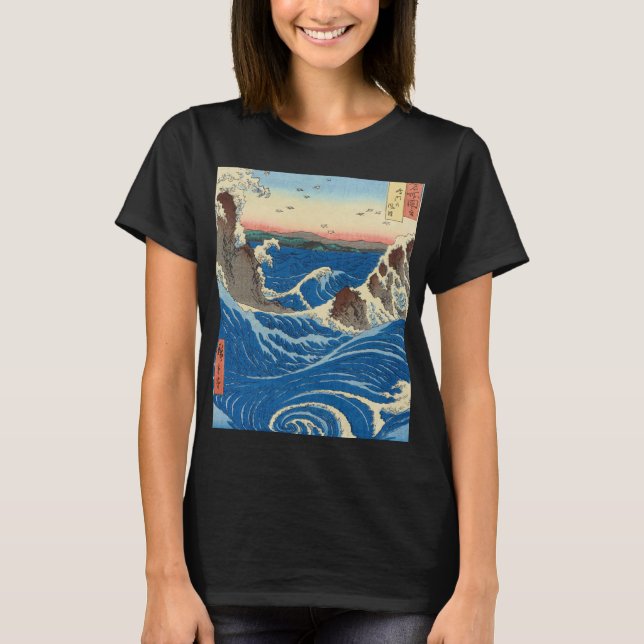 T-shirt Naruto Whirlpools, province d'Awa, 1855 par Hirosh (Devant)