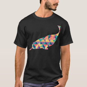 T-shirt Narwal Couleur Abstraite Été Narwhale Amoureux des