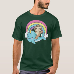 T-shirt Narwal Cute Axolotl Océan Licorne Kawaii Narwhals