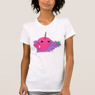 T-shirt Narwhal (bulles pourpres)