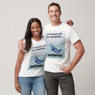 T-shirt Narwhal Connecté À L'Univers Narwhal