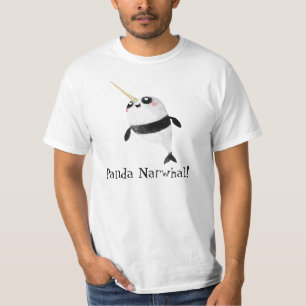T-shirt Narwhal et panda dans un