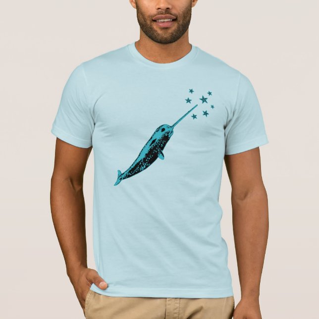 T-shirt Narwhal, licorne du tee - shirt de mer (Devant)