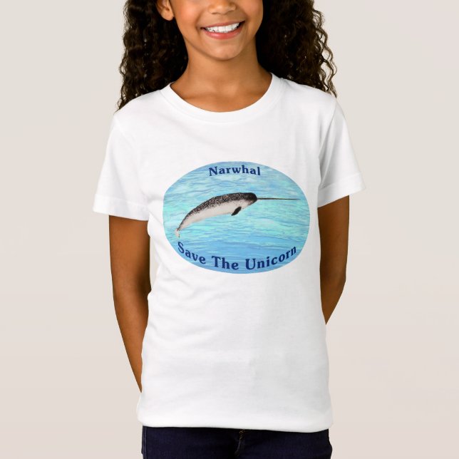 T-Shirt Narwhal - Sauvez La Licorne (Devant)